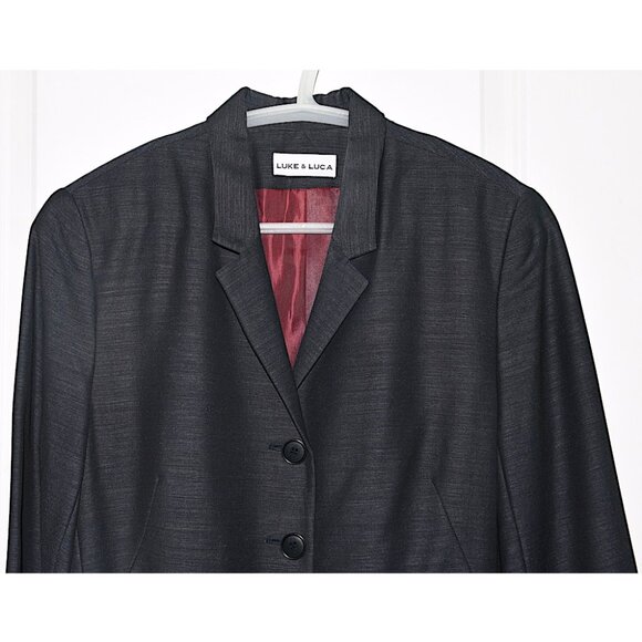 Unworn or Worn 1X Luke & Luca Vintage 90s / Y2K Tailored Blazer—Made in USA - Picture 2 of 8